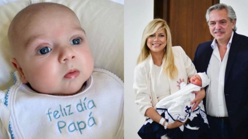 Fernández publicó foto con su hijo Francisco por el día de la niñez
